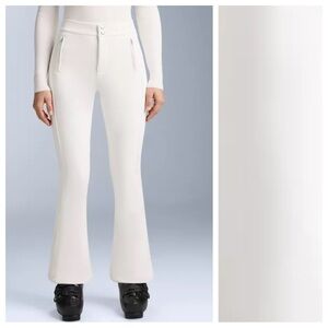 NWT. Oysho SKI White Water-Resistant Flare Stretch Breathable Pants. Size 2, 4.